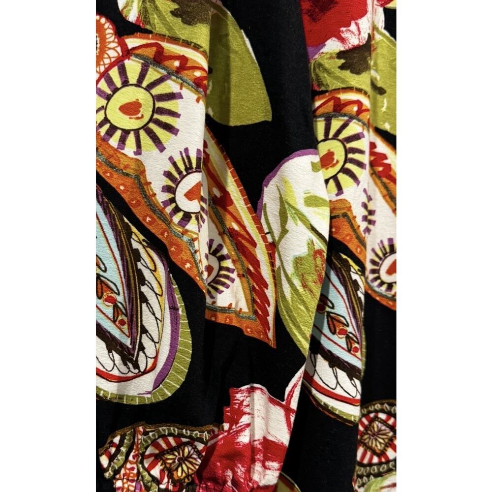 Elliot Lauren Floral Women’s Blouse Embroidered Square Neckline Puff Sleeves: XL - Picture 8 of 10